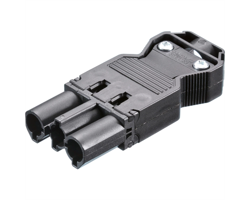 BACHMANN Gerätestecker GST18/3 schwarz