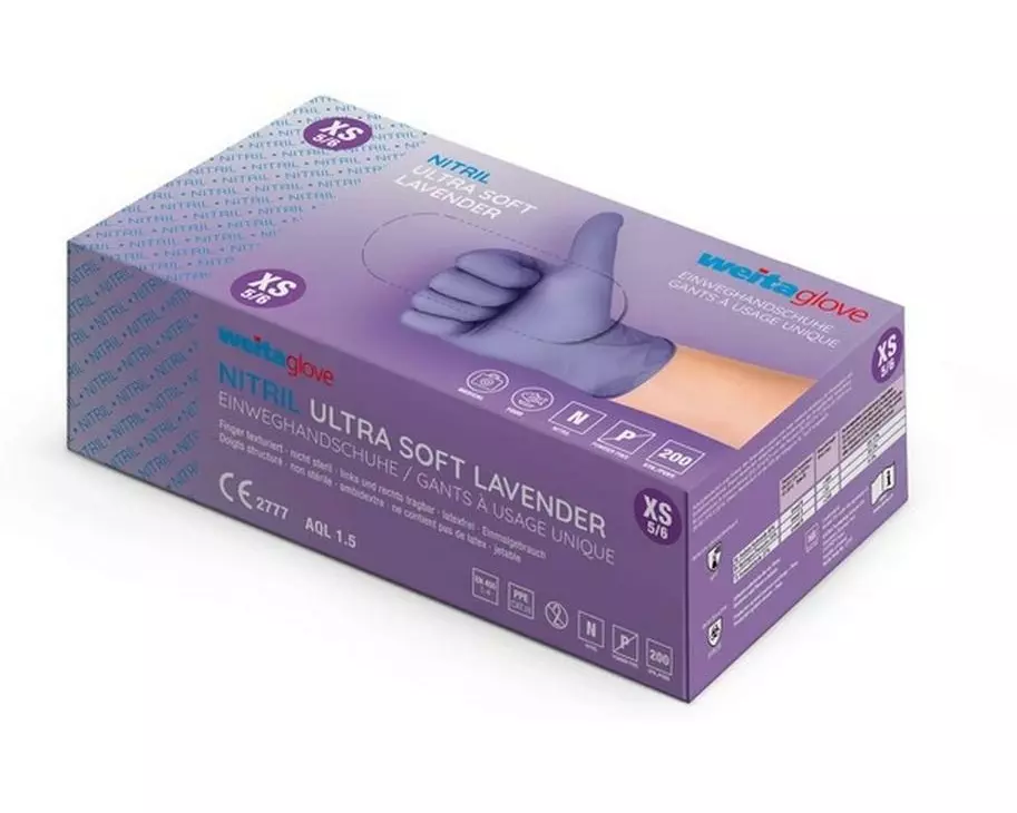 Weitaglove Nitril Ultra Soft Lavender XS Handschuhe