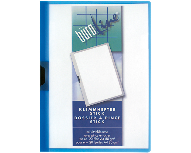 BÜROLINE Klemmhefter A4 667294 blau