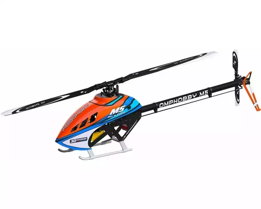 OMPHobby Helikopter M5 Cosmic-Orange Bausatz und Rotorblätter