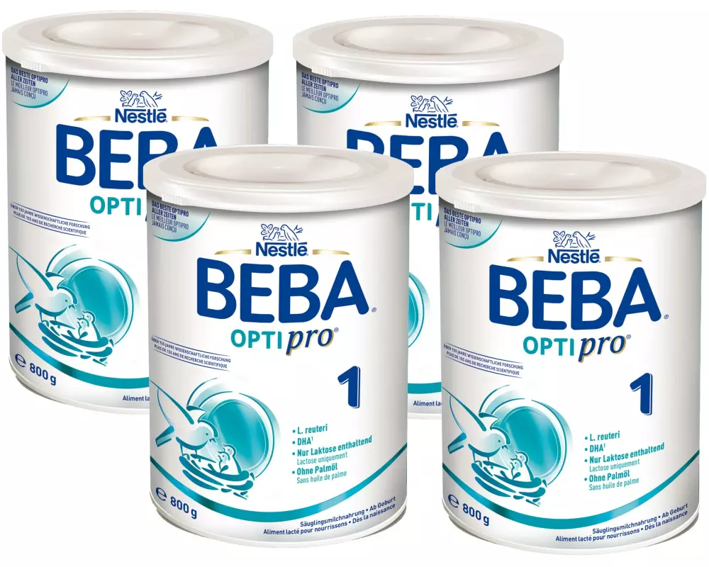 BEBA Anfangsmilch BEBA Optipro 1, 4x 800 g