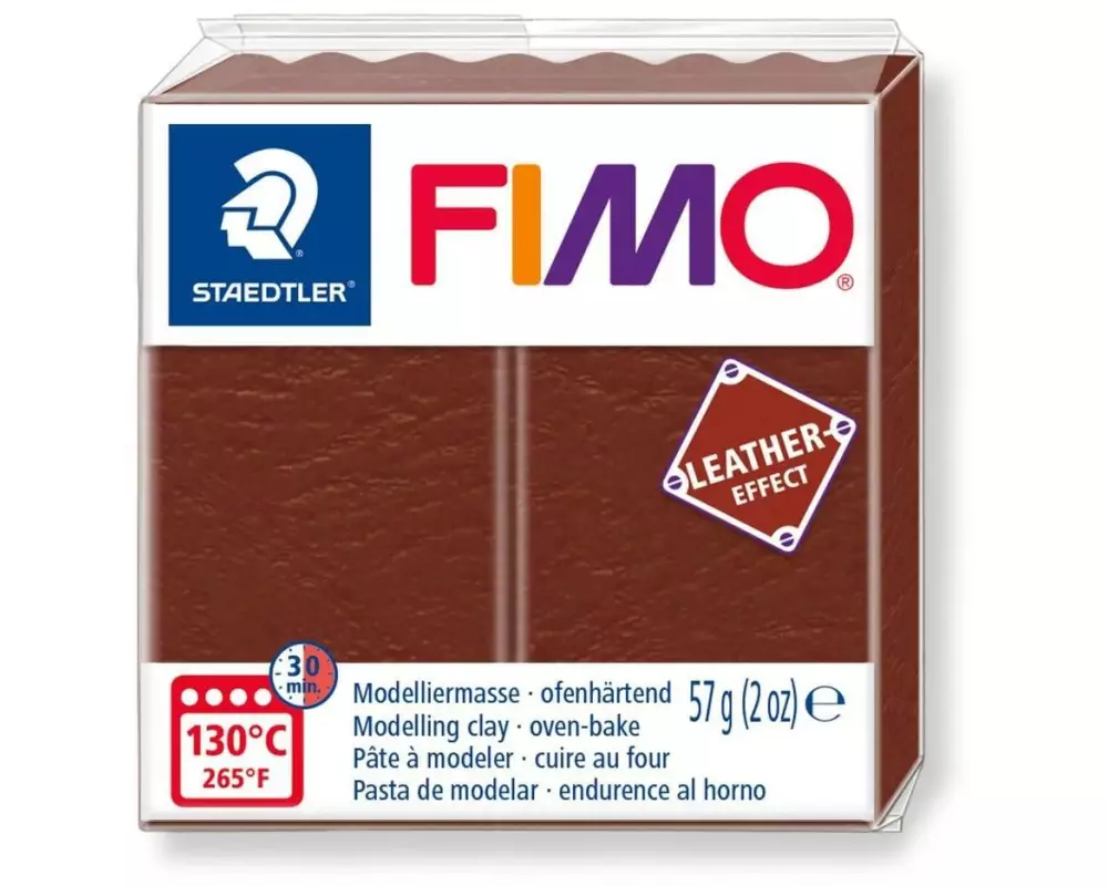 Fimo Modelliermasse leather-effect Walnuss