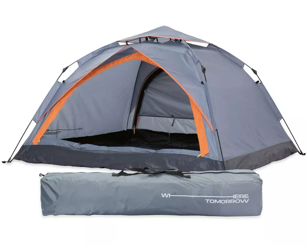 Where tomorrow Pop-Up-Zelt Drei Personen - Grau