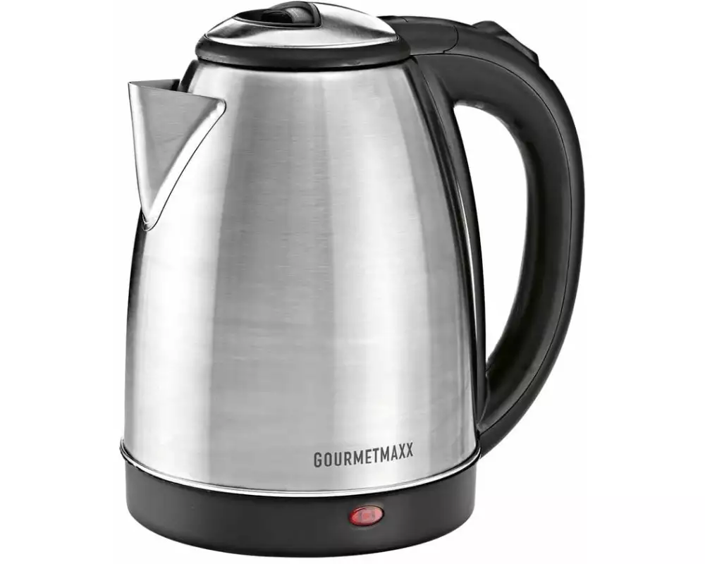 GOURMETmaxx Wasserkocher 30388 1.8 l, Schwarz/Edelstahl