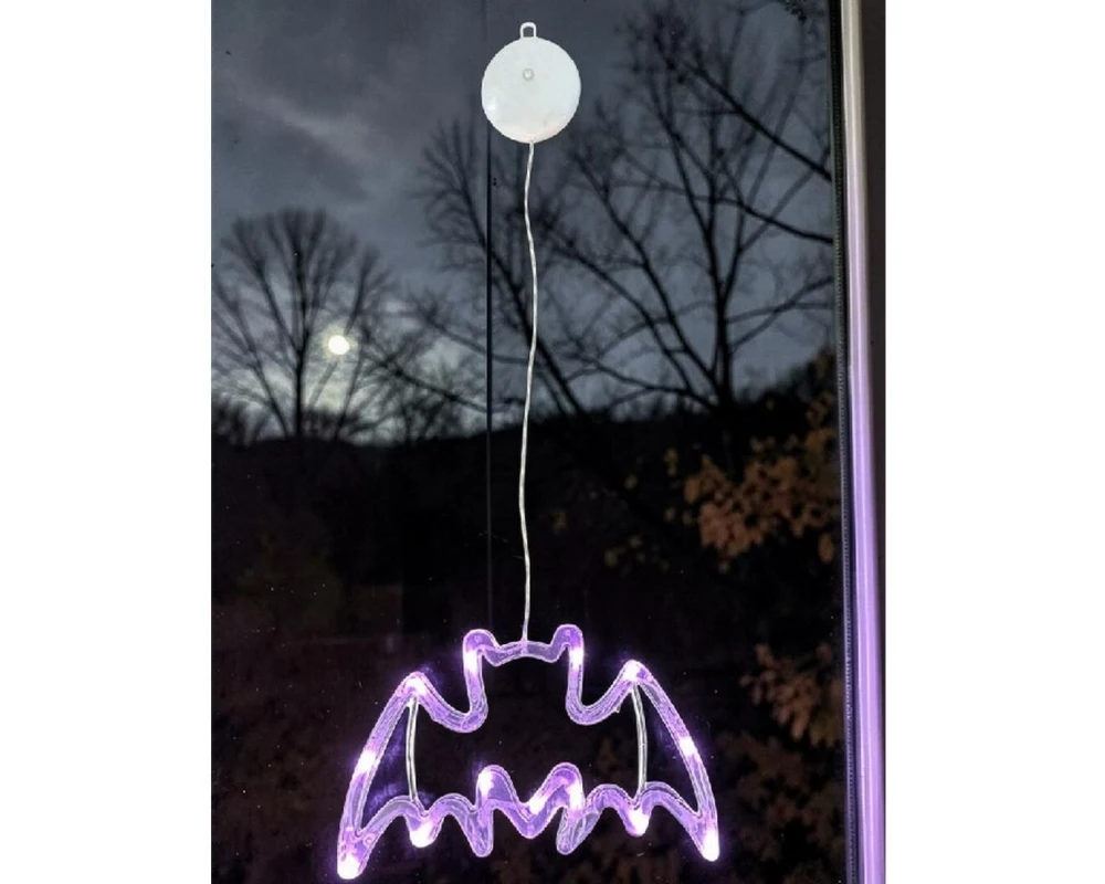 Dameco Aufhänger Fledermaus Fensterdekoration 13 LEDs