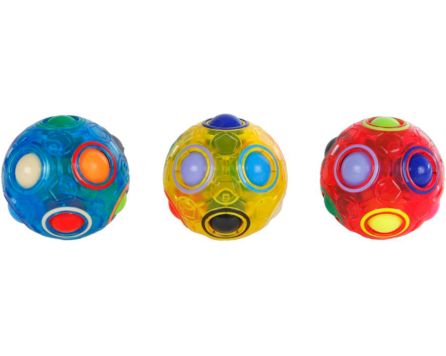ROOST Brain Games Magic Ball 6.5cm 621772 transparent. 3 assortiert