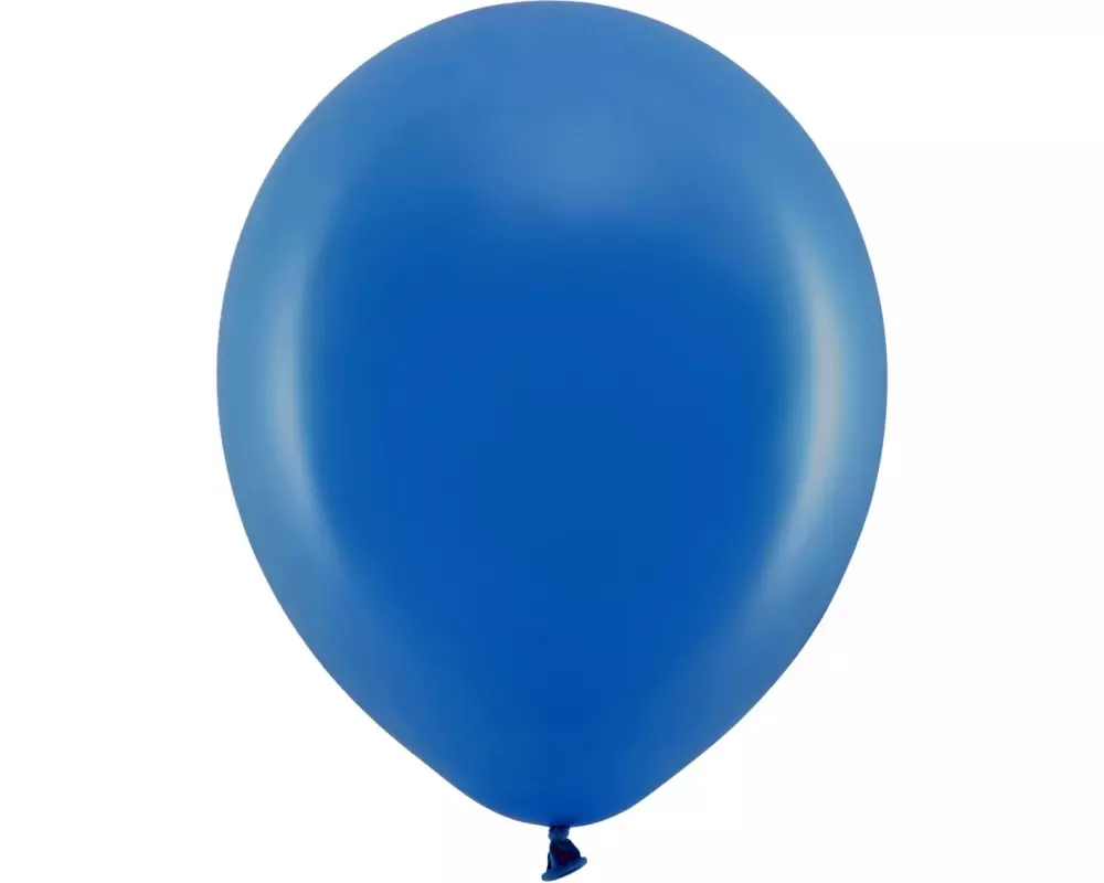 Partydeco Luftballon Uni Rainbow Pastel 10 Stück, Marine, Ø 30 cm