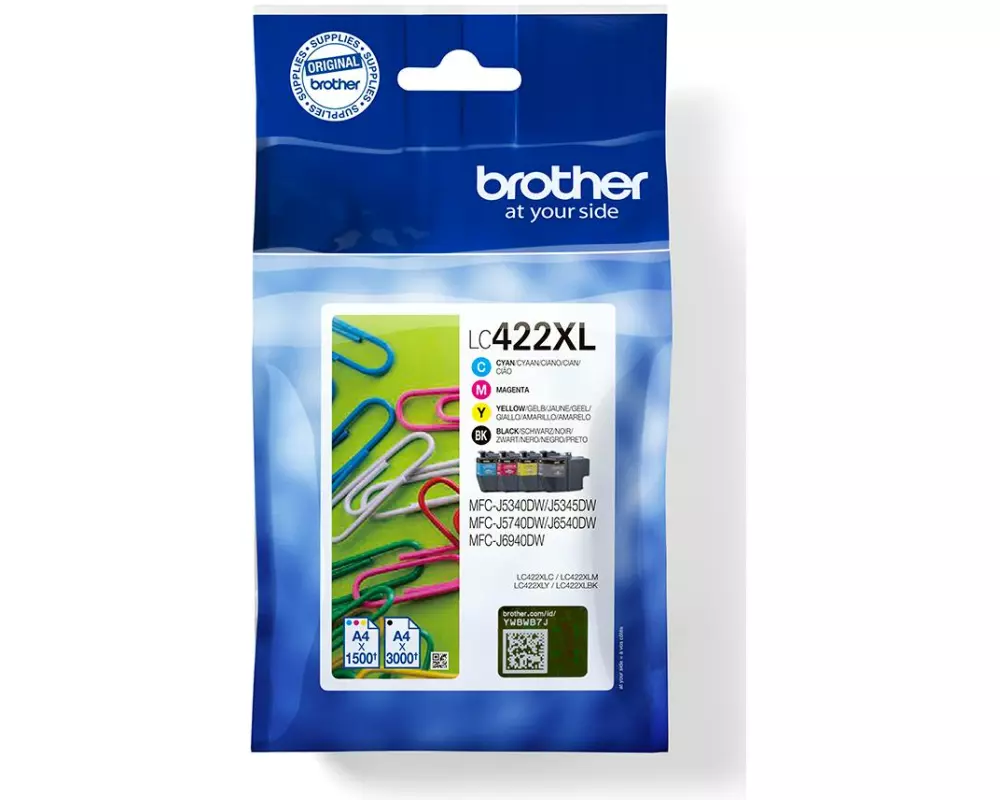 Brother Valuepack LC-422XL Black/Cyan/Magenta/Yellow