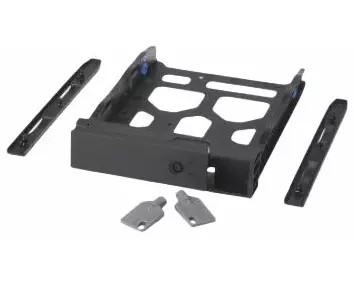 QNAP 3.5 inch HDD Tray with key lock and two keys, white and plastic, 2.5 inch and 3.5 inch, screw packs included, for TS-431K/TS-43