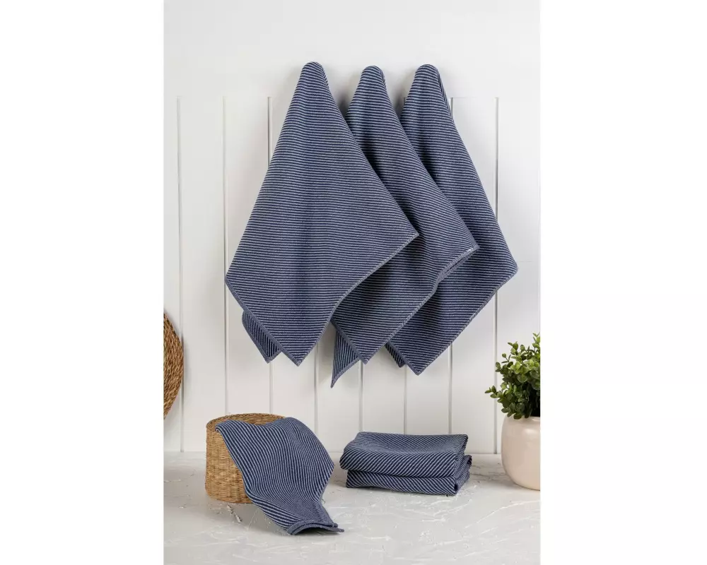 Hermia Geschirrtuch-Set Eloise 6er-Set Dark Blue