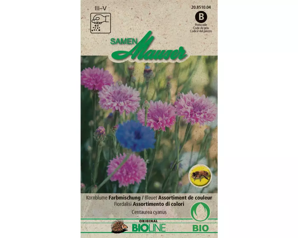 Samen Mauser Saatgut Kornblume Farbmischung