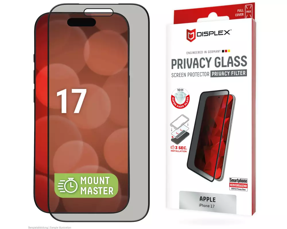 Displex 02264 Display-/Rückseitenschutz für Smartphones Datenschutz-Bildschirmschutz Apple 1 Stück(e)