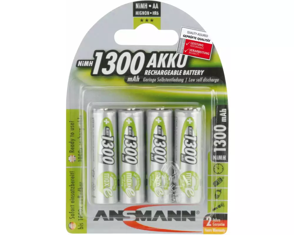 Ansmann Akku 4x AA 1300 mAh