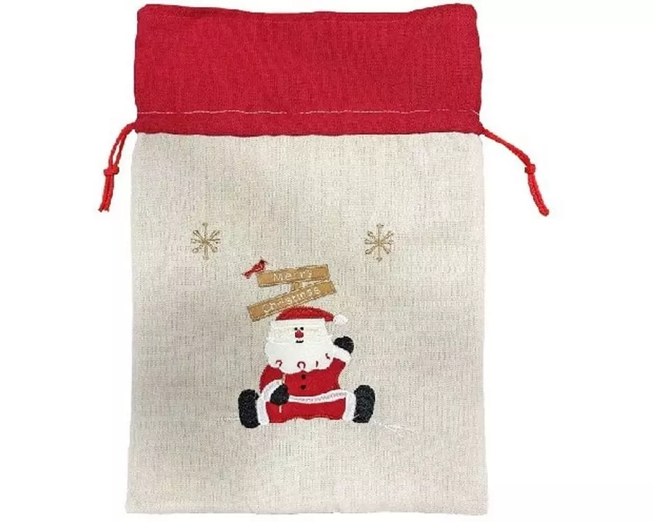 Dameco Jutesack Santa 21 x 30 cm