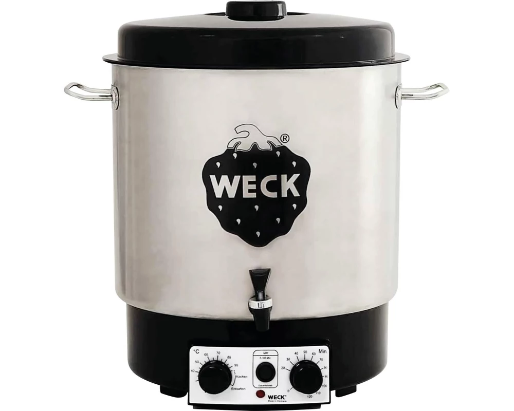 Weck Einkochautomat WAT 25 Edelstahl 1800W, 29 Liter