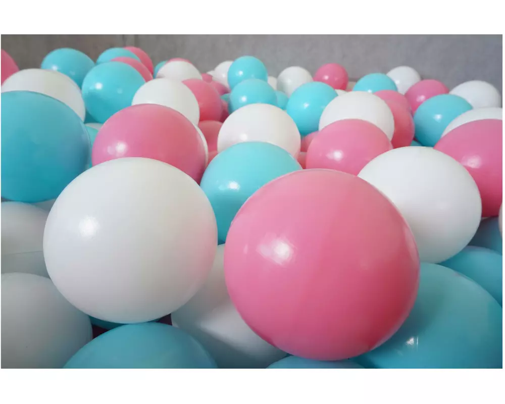 Knorrtoys Bälle Rose, Creme, Hellblau 100 Stück