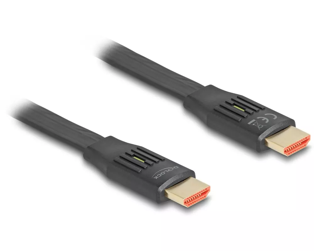 Delock Kabel 8K 60 Hz Flat HDMI - HDMI, 1 m