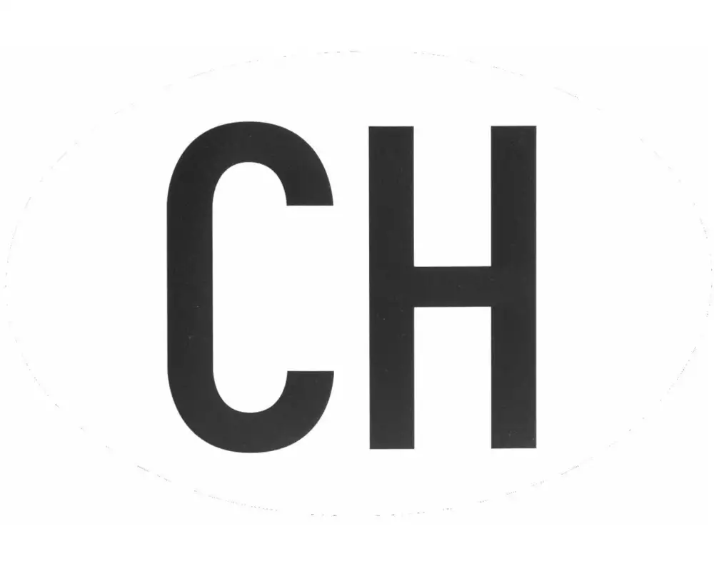 TopLine Hoheitszeichen «CH» magnetisch für PKW, 17.5 × 11.5 cm