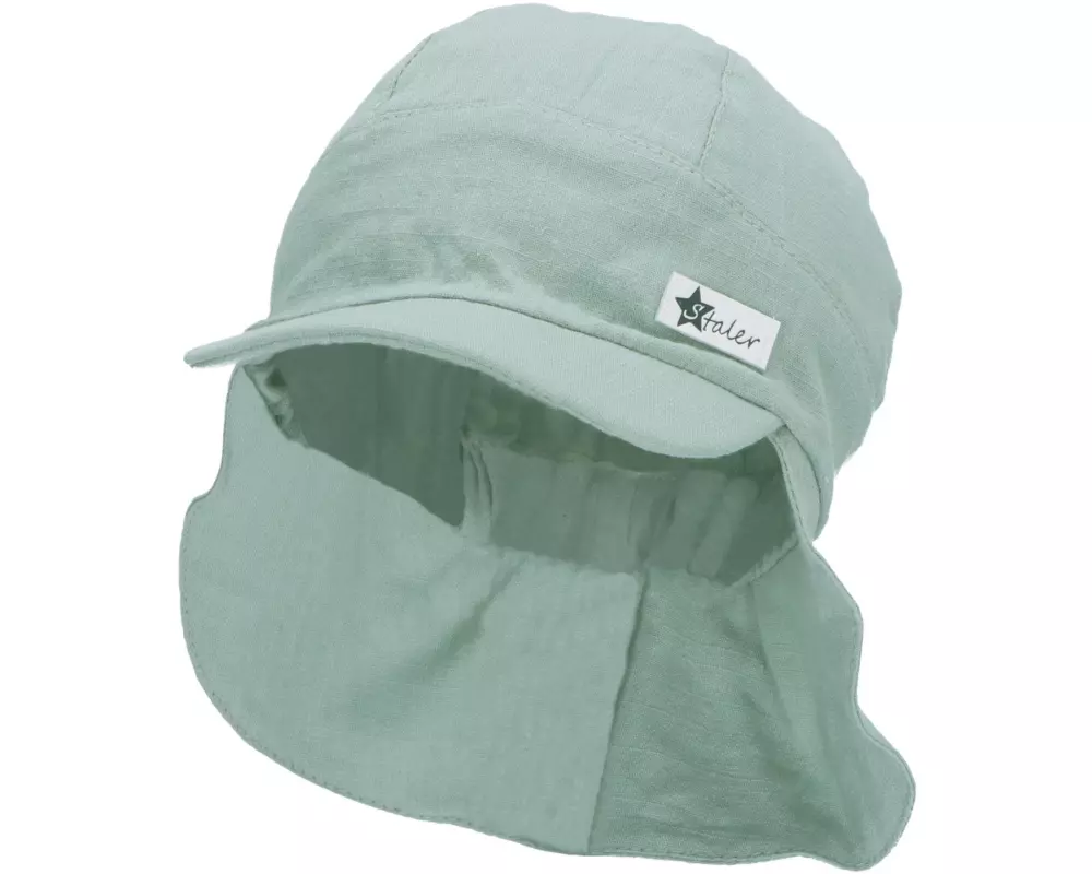 Sterntaler Sommermütze Leinencharakter Grün Gr. 47