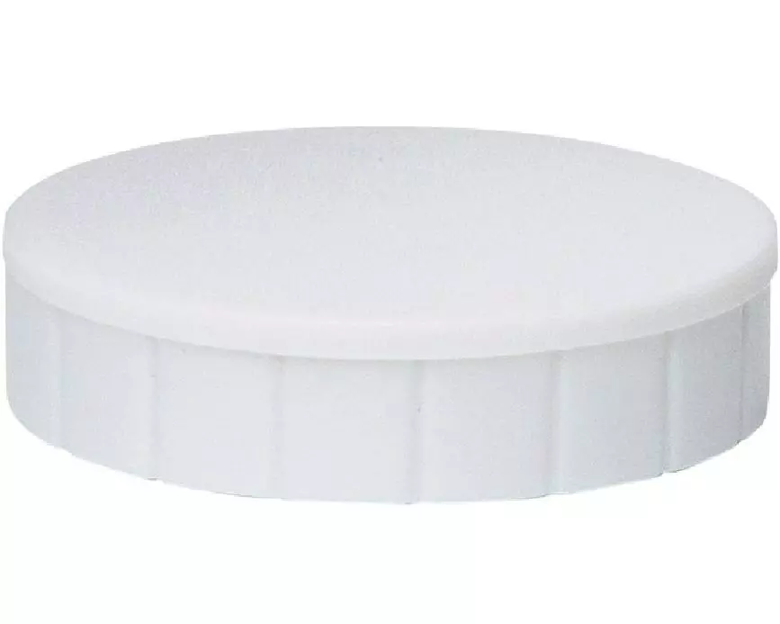 Maul Haftmagnet Solid Ø 32 mm, 800 g, Weiss, 10 Stück