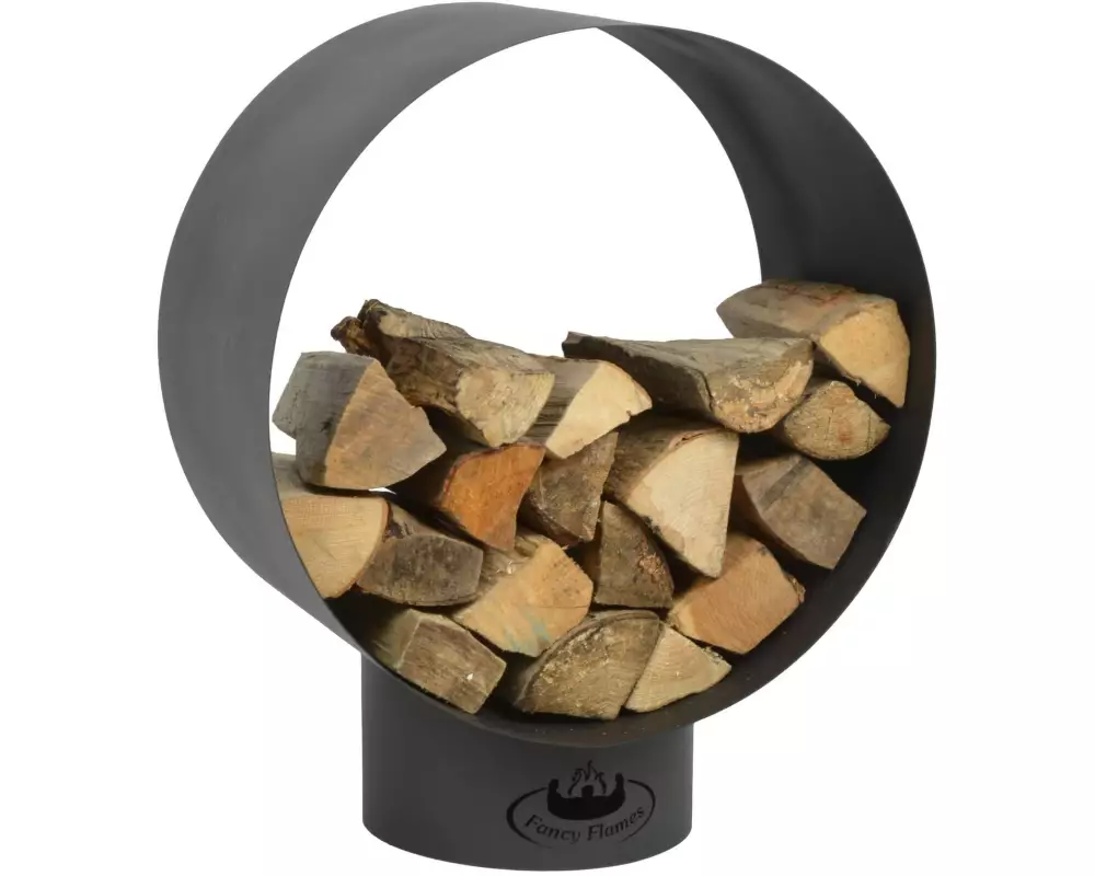 Esschert Design Holzregal Rund, Stahl