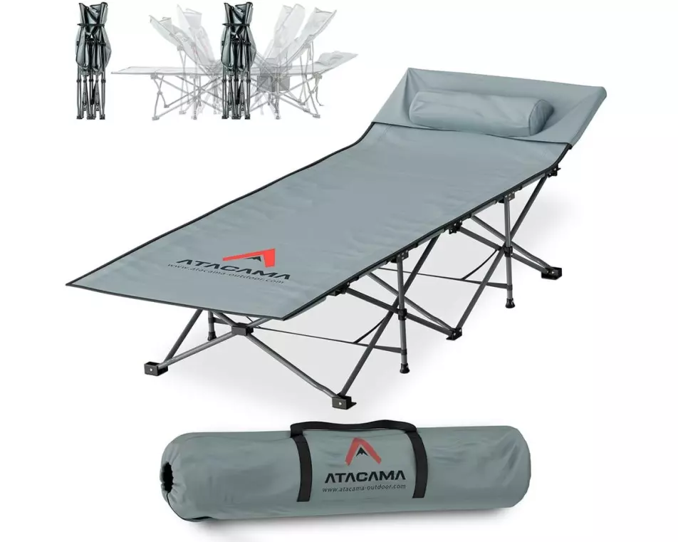 Atacama XXL Feldbett Dunkelgrau