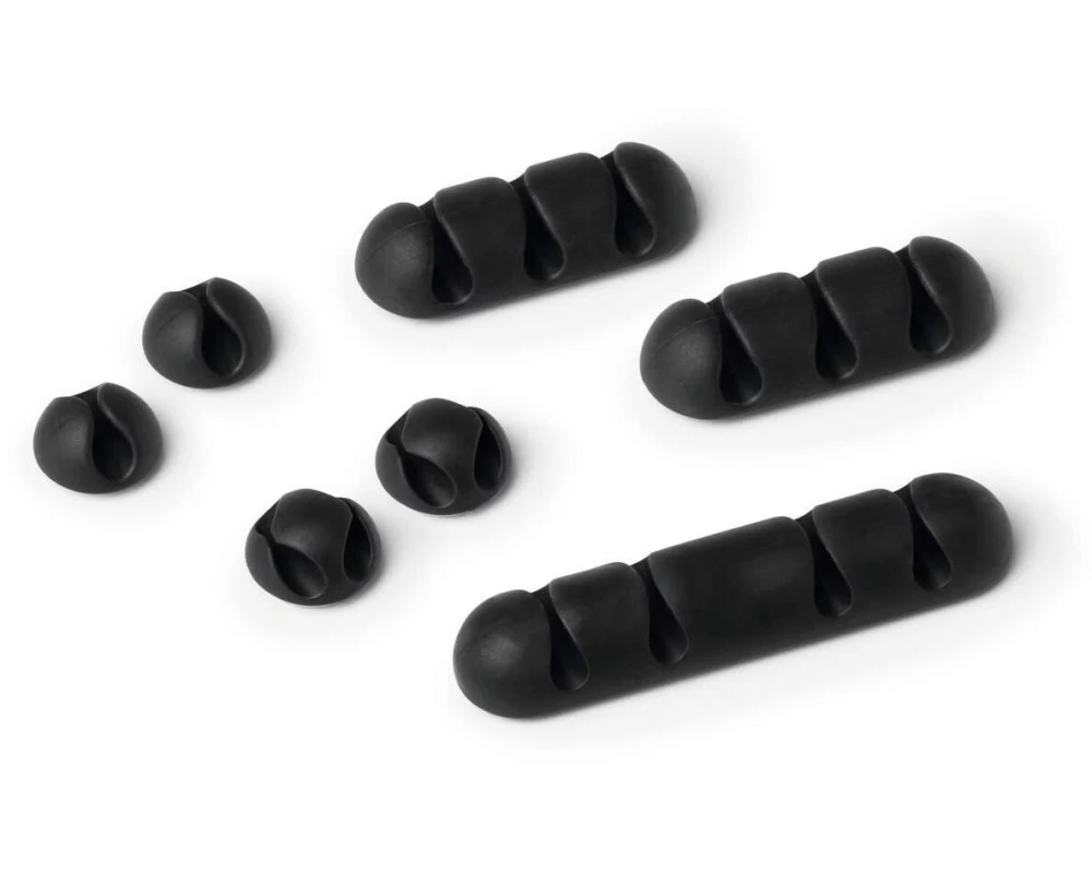 DURABLE Kabel-Clip Cavoline Clip Mix, 7 Stück, Graphit