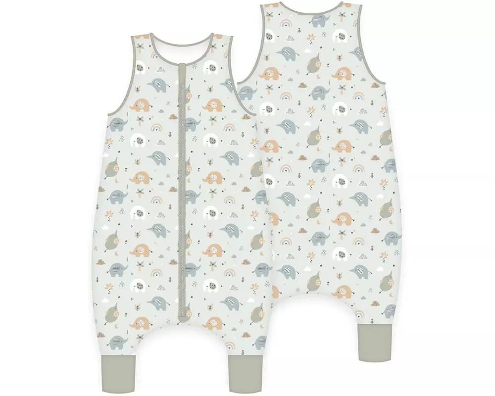 Herding Schlafoverall Elefanten 70 cm