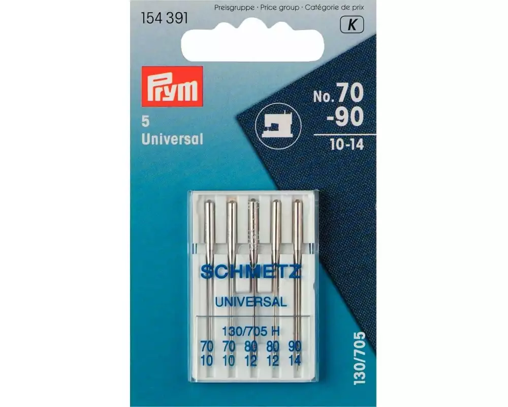 Prym Nähmaschinennadel Standard Nr. 70-90, 5 Stück