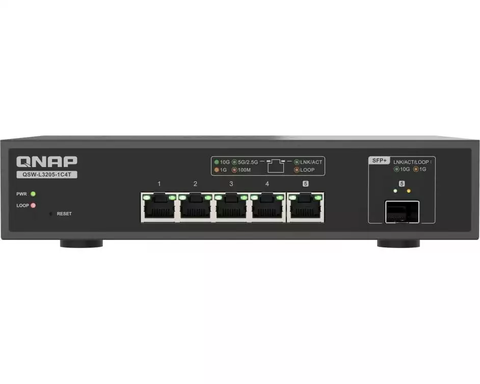 QNAP QSW-L3205-1C4T 4 Managed 10G Ethernet 4 Port