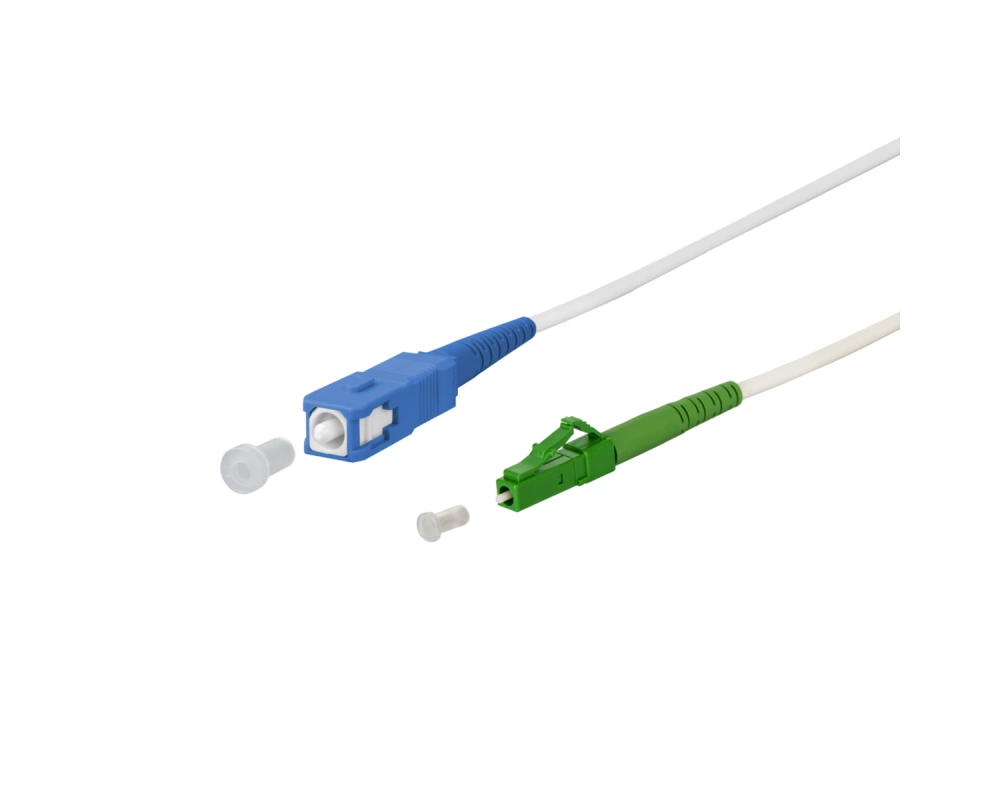 METZ CONNECT OpDAT Patchkabel, SC-S/LC-S APC OS2, 12 m