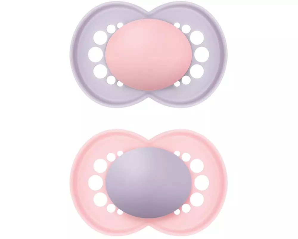 MAM Nuggi Original Night 2 Stk. Girl 16-36 Mt.