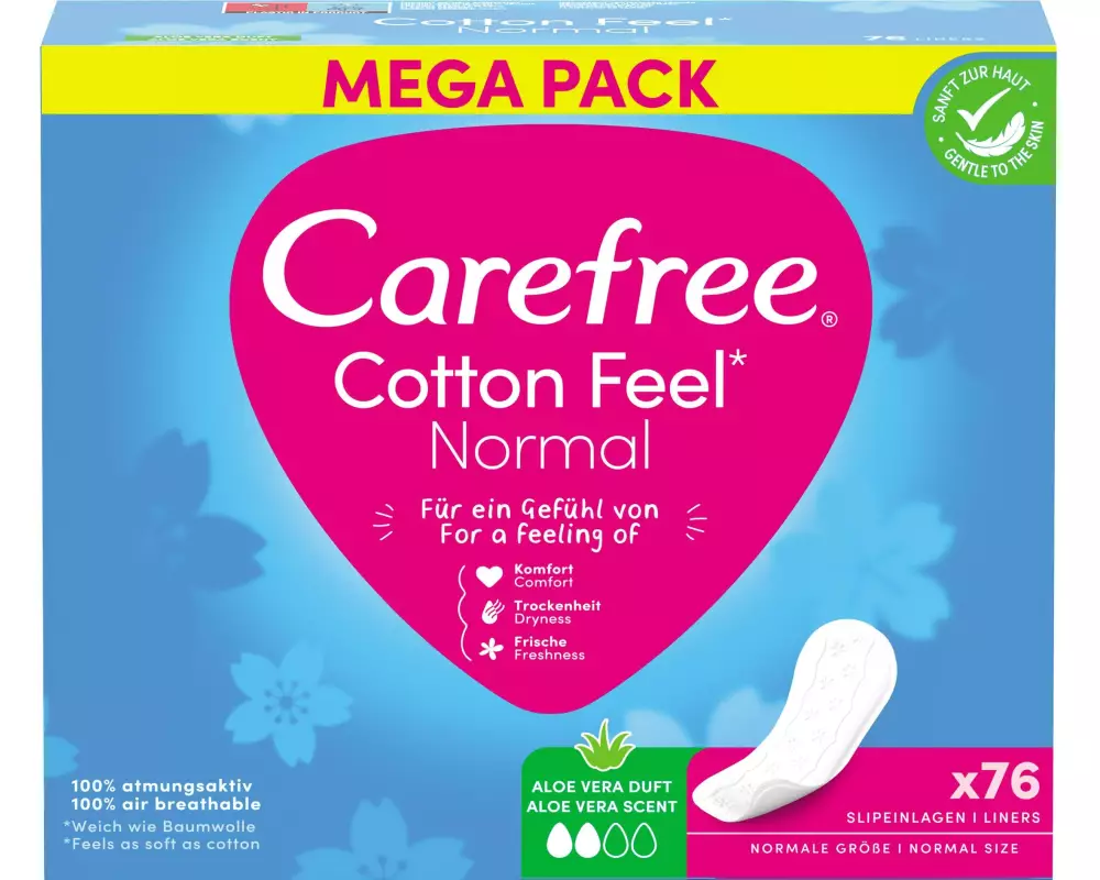 Carefree Slipeinlage Cotton Feel Aloe 76 Stück