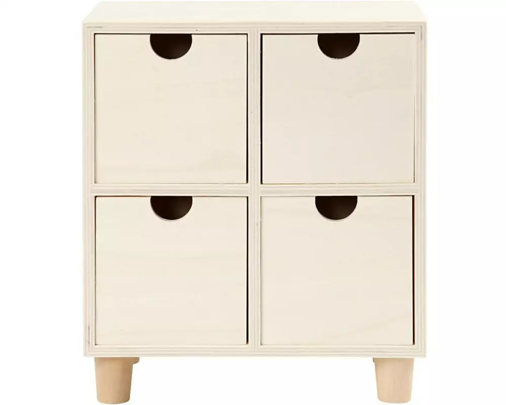 Creativ Company Holzartikel Mini 23 x 20 x 11.5 cm Mini-Kommode