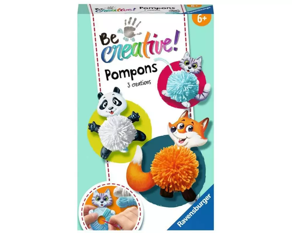 Ravensburger Bastelset Be Creative Pompon-Tiere