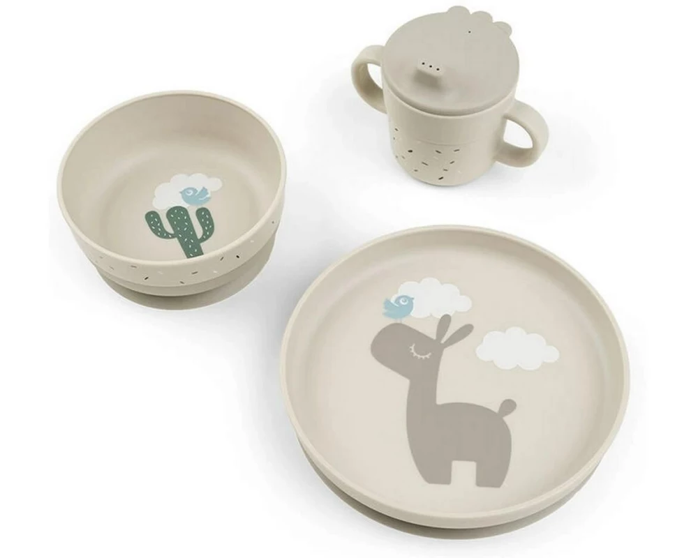 done by deer Kindergeschirrset Foodie Lalee Sand