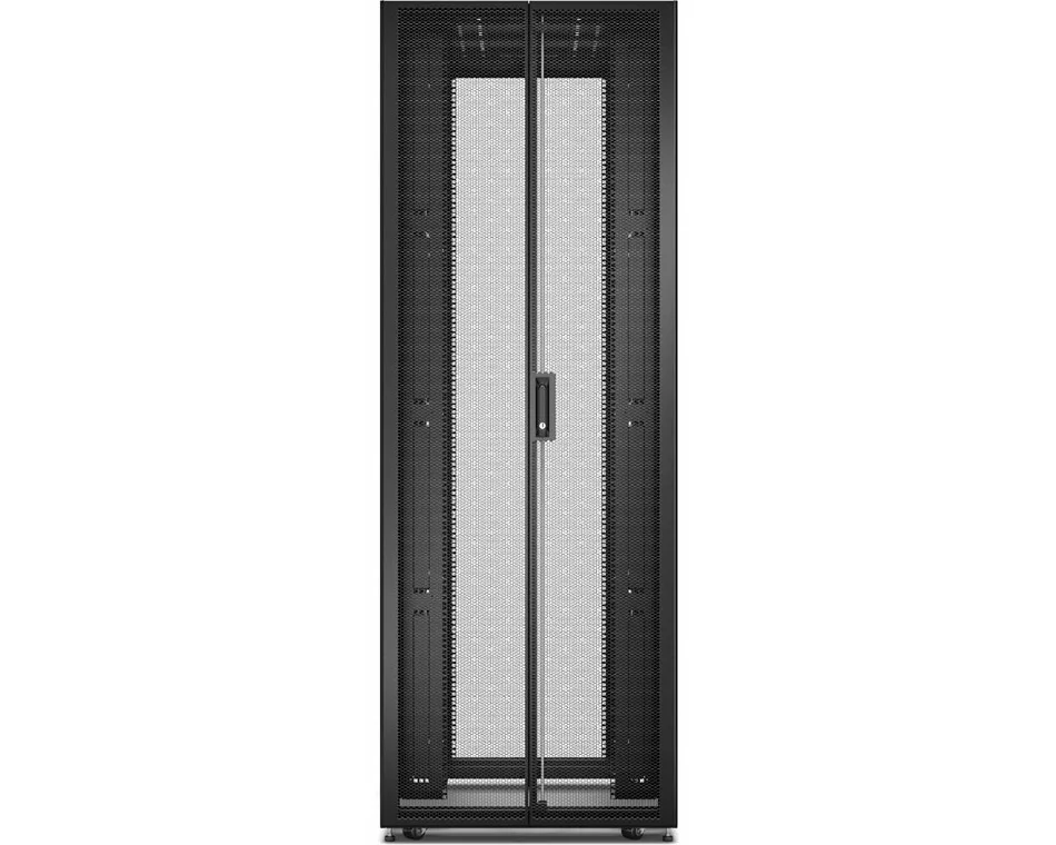 APC Easy Rack 48Ux800x1000 with Roof castors feet and 4 Brackets No Side panels Bottom black