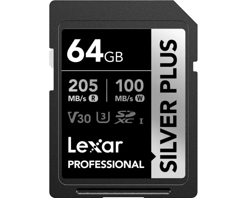 Lexar SDXC-Karte Professional Silver Plus 64 GB
