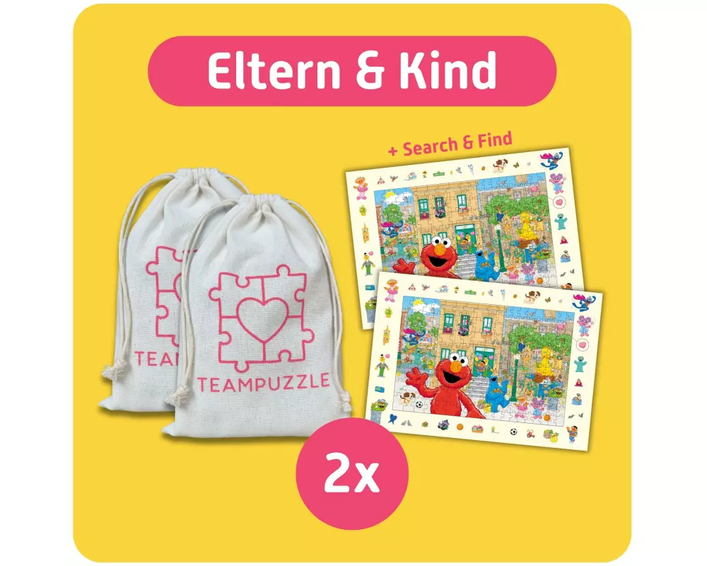 Teampuzzle Puzzle Sesamstrasse 194 Teile 48 x 33 cm ab 4 Jahren