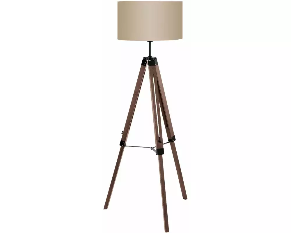 EGLO Leuchten Stehleuchte LANTADA 1x E27 Braun