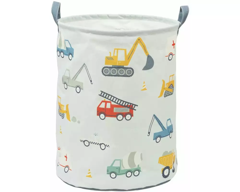 A Little Lovely Company Spielzeugkorb Fahrzeuge