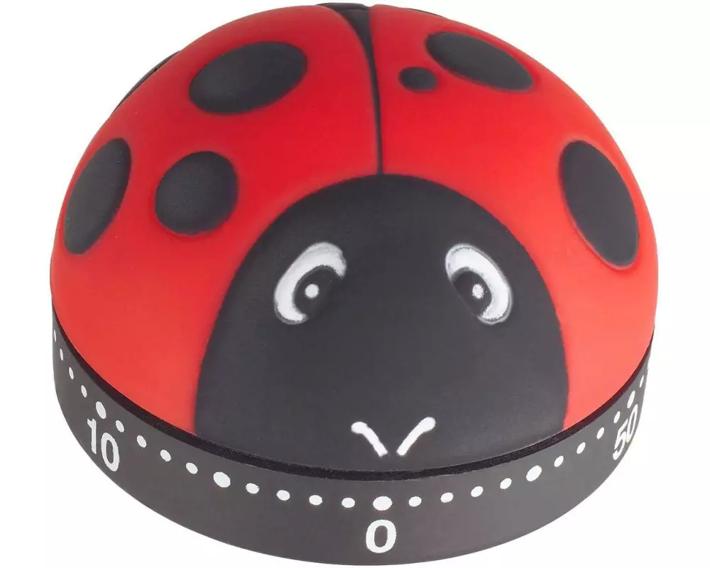TFA Dostmann Küchentimer Marienkäfer Rot/Schwarz