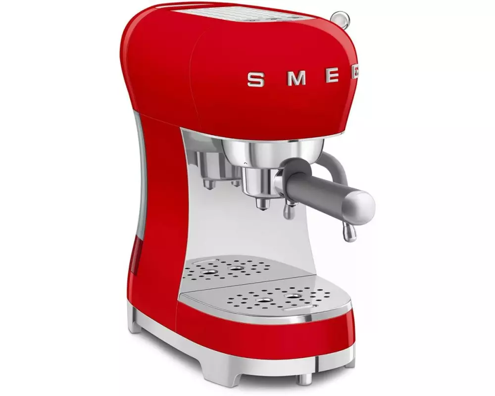 SMEG Siebträgermaschine 50's Style ECF02RDEU Rot