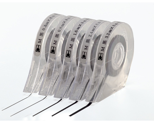 MAGNETOPLAN Zeichenband 2,4mm 40103 schwarz, selbstkl.