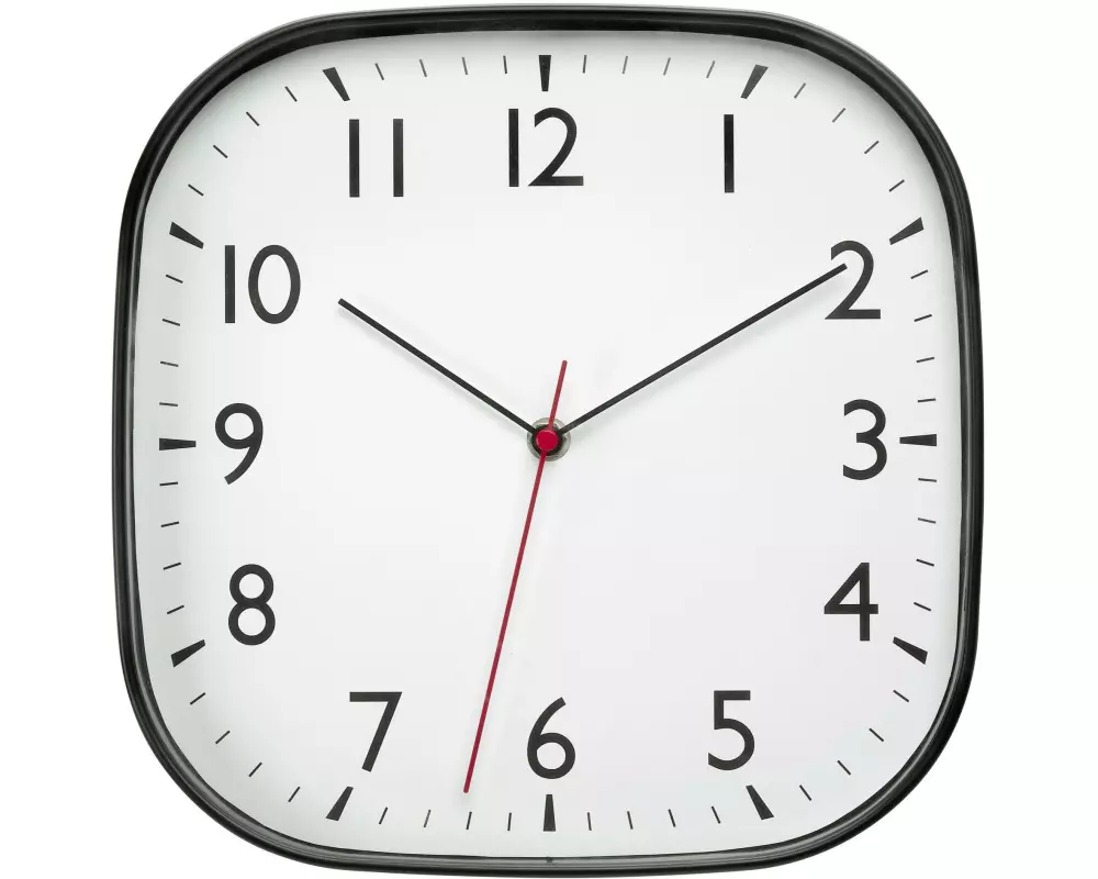 TFA Dostmann Wanduhr Schwarz