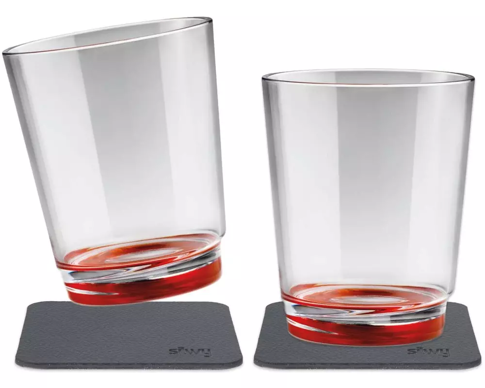 Silwy Outdoor-Becher Ready Red 2er-Set magnetisch
