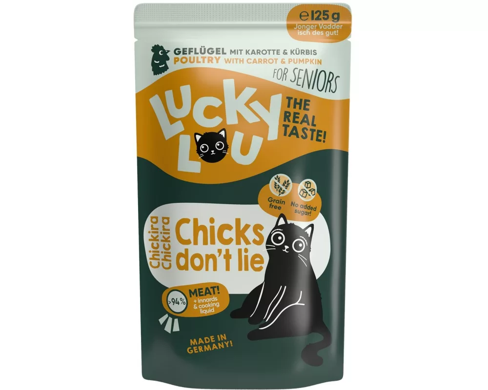 Lucky Lou Nassfutter Lifestage Senior Geflügel, 125 g