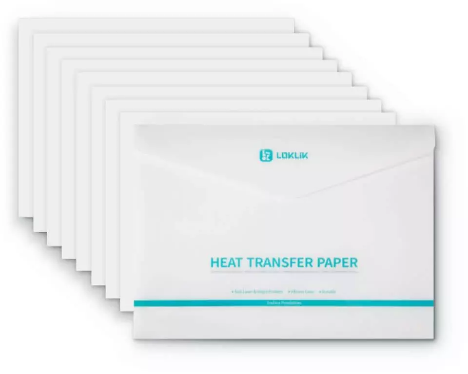 LOKLIK Transferpapierbogen A4, 8 Stück, Schwarz