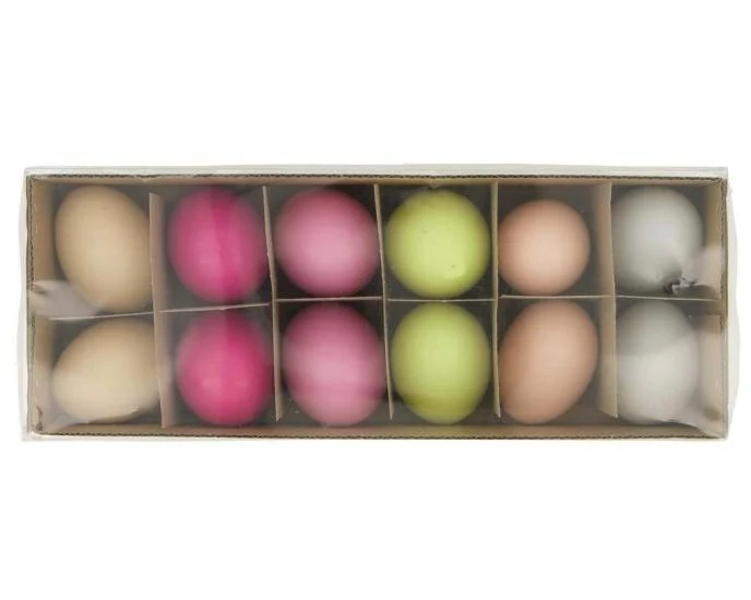 CHALET Eier mit Aufhänger 1 Stück, Mehrfarbig