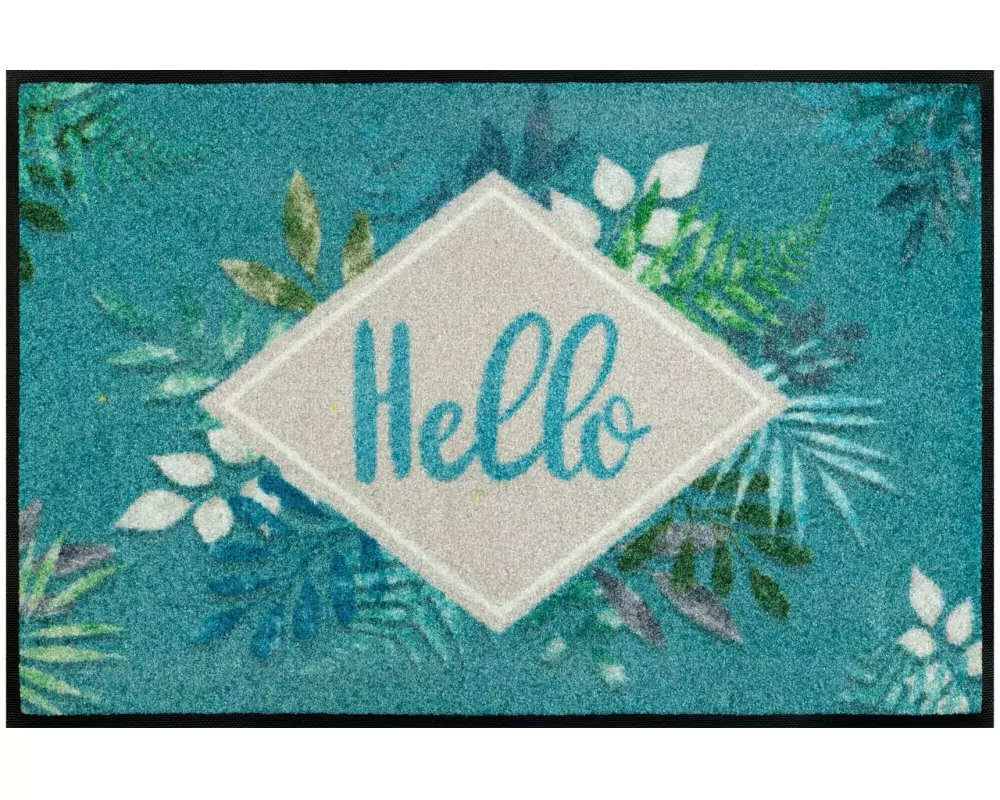 wash+dry Fussmatte Floral Hello 50 x 75 cm